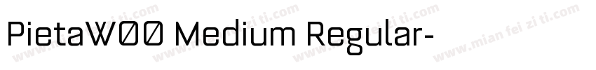 PietaW00 Medium Regular字体转换